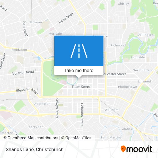 Shands Lane map
