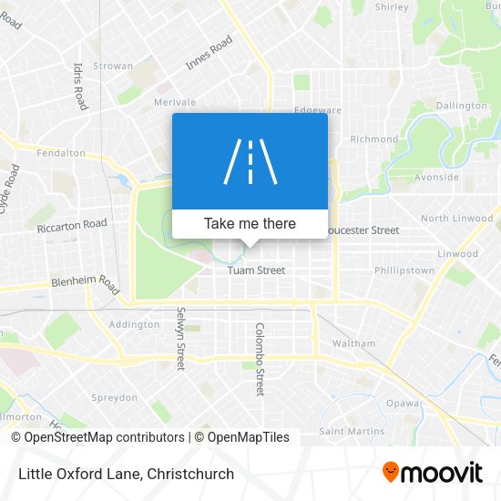 Little Oxford Lane map