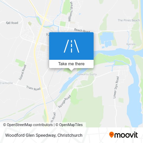 Woodford Glen Speedway map