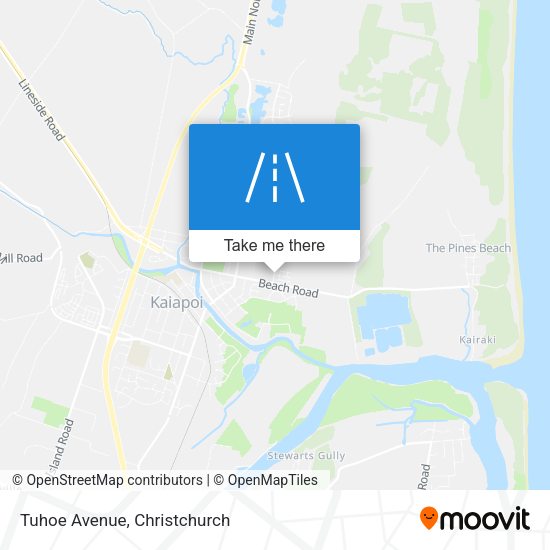 Tuhoe Avenue map