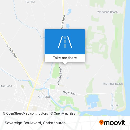 Sovereign Boulevard map
