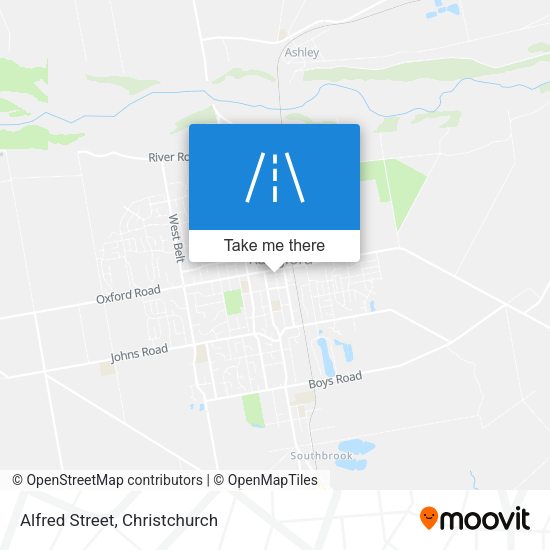 Alfred Street map