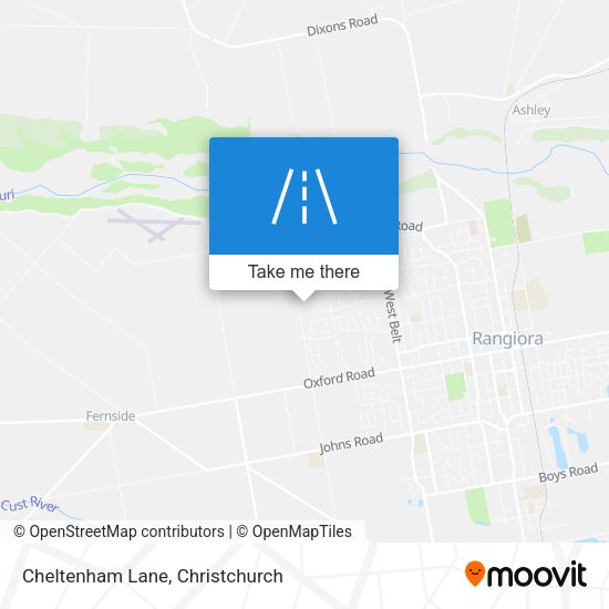 Cheltenham Lane map