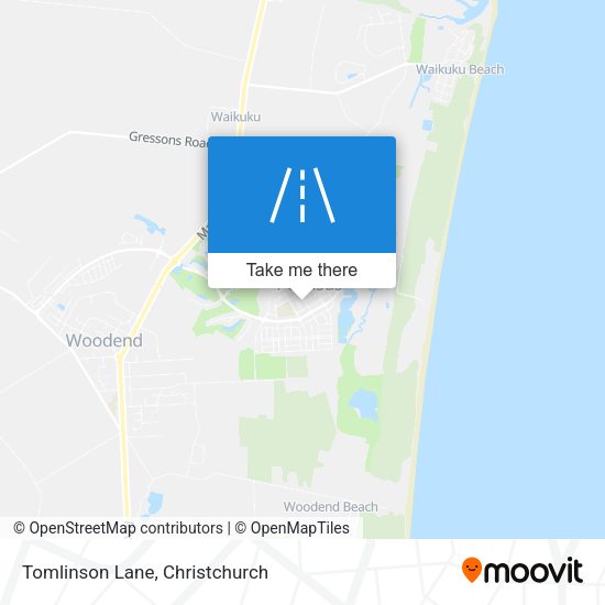 Tomlinson Lane map