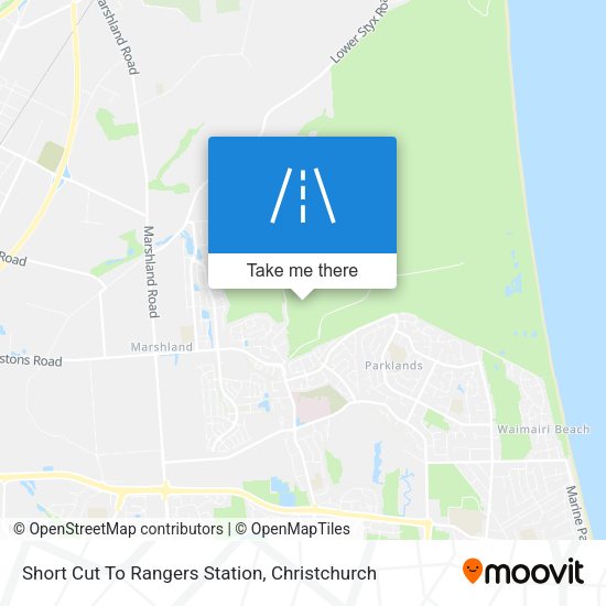 Short Cut To Rangers Station map