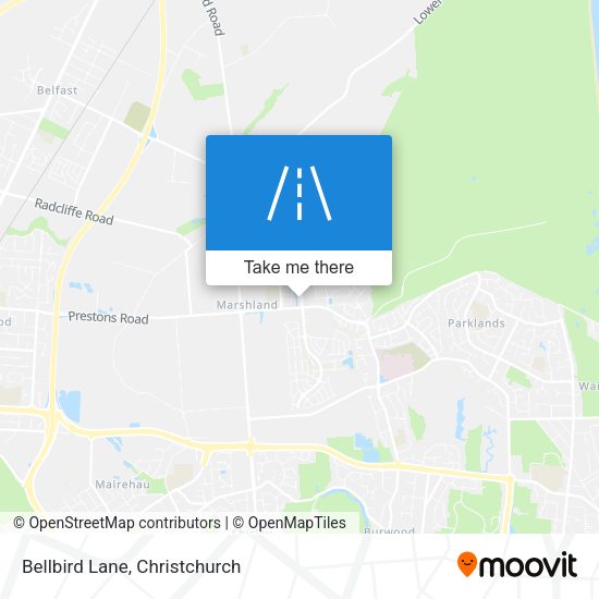 Bellbird Lane map