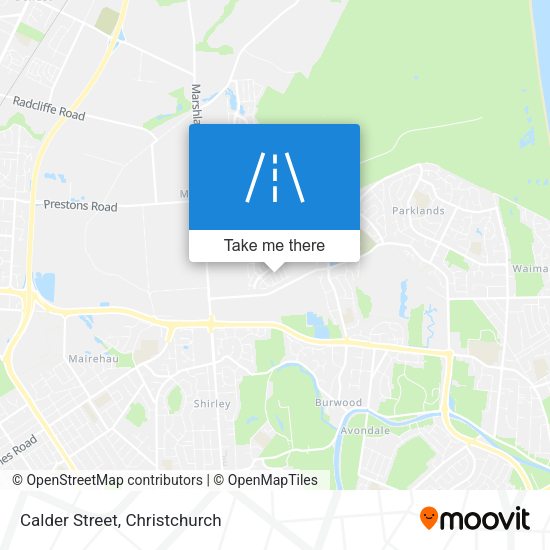 Calder Street map