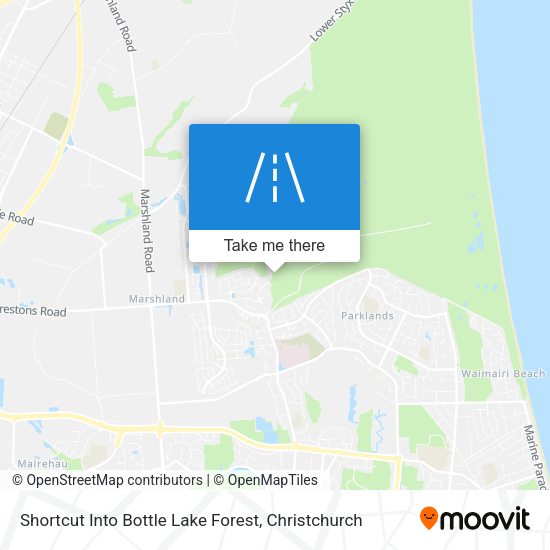 Shortcut Into Bottle Lake Forest map