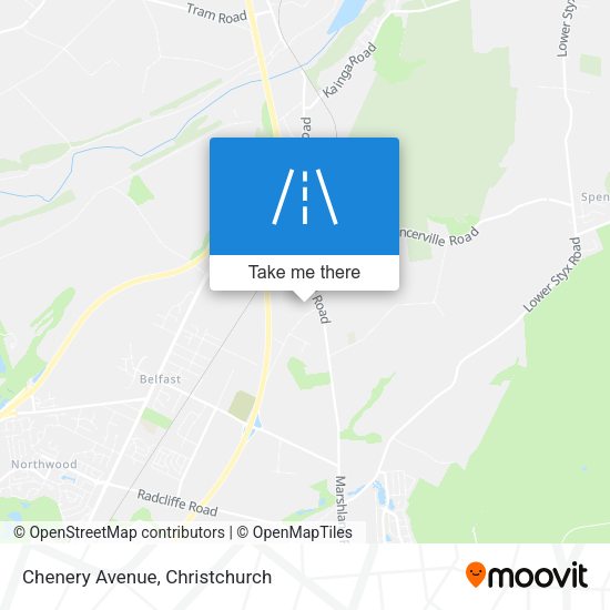 Chenery Avenue map