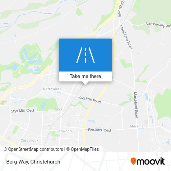 Berg Way map