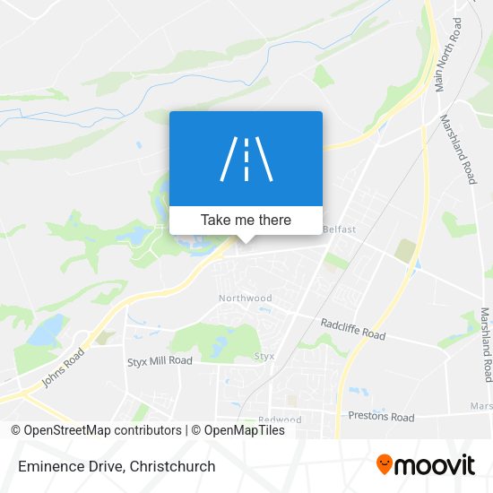 Eminence Drive map