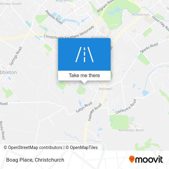 Boag Place map