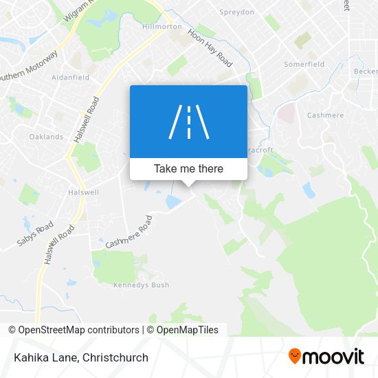 Kahika Lane map