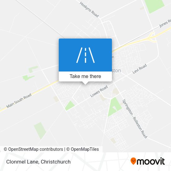 Clonmel Lane map