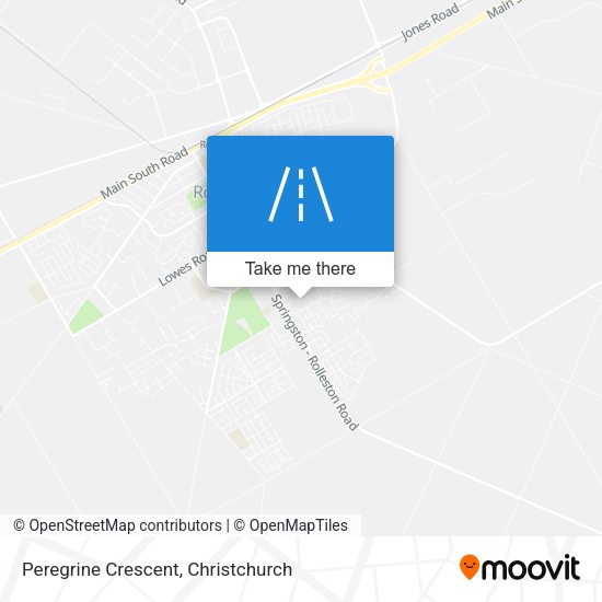 Peregrine Crescent map