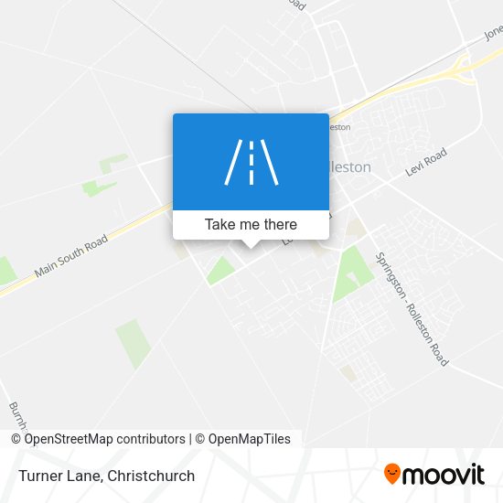 Turner Lane map