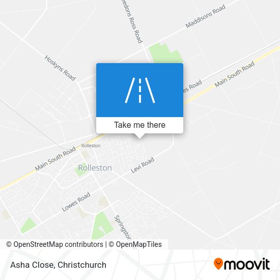 Asha Close map