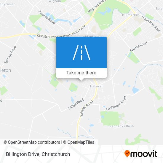 Billington Drive map