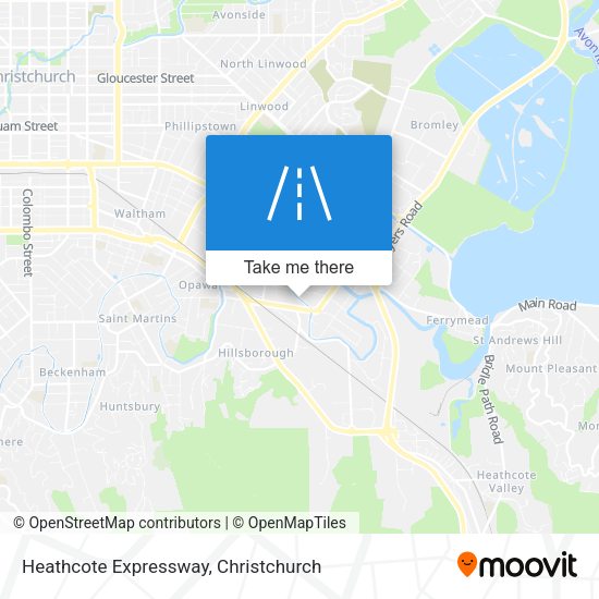 Heathcote Expressway map