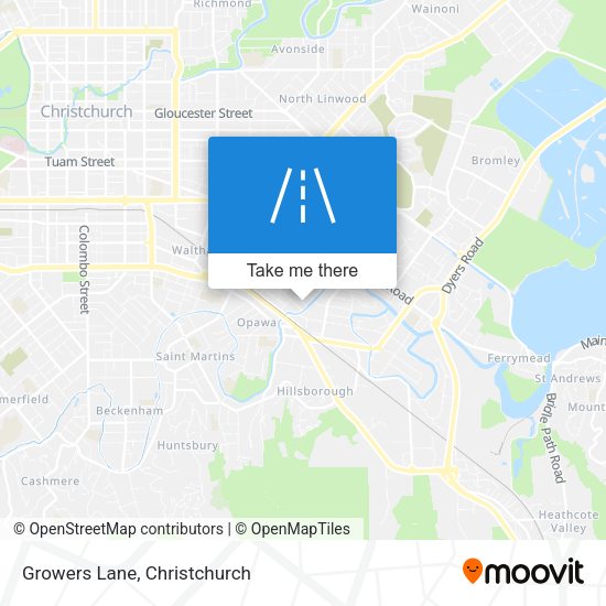Growers Lane map