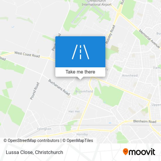Lussa Close map