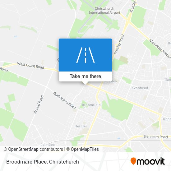 Broodmare Place map