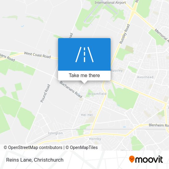 Reins Lane map