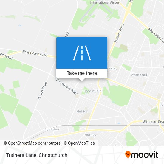Trainers Lane map