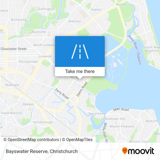 Bayswater Reserve map