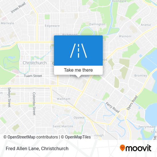 Fred Allen Lane map