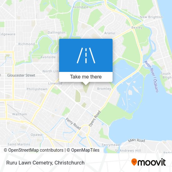 Ruru Lawn Cemetry map