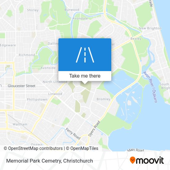 Memorial Park Cemetry map