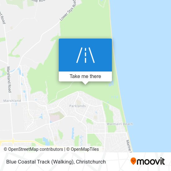 Blue Coastal Track (Walking) map
