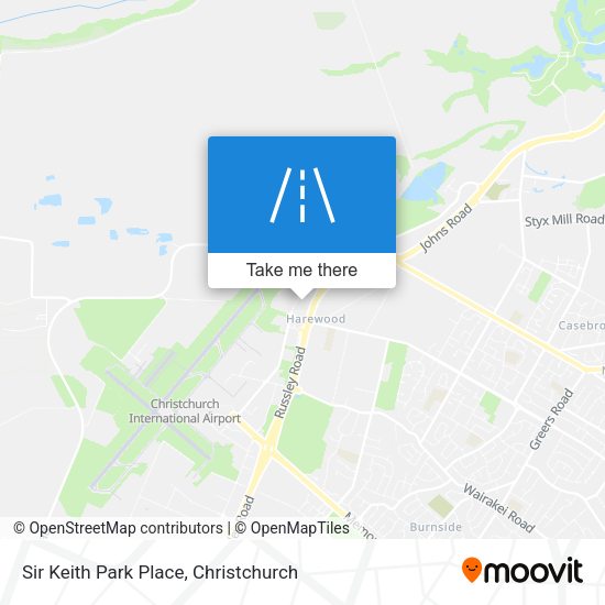 Sir Keith Park Place map