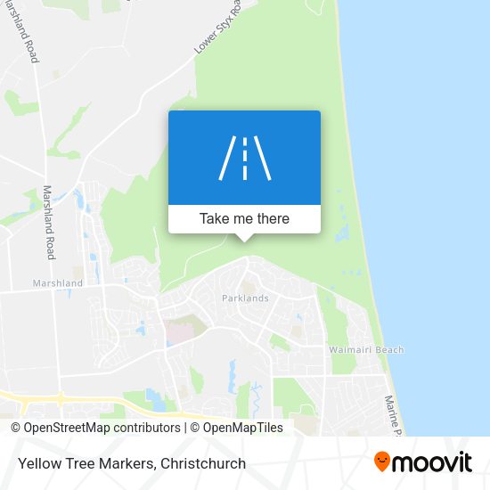 Yellow Tree Markers map