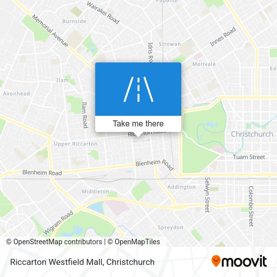 Riccarton Westfield Mall map