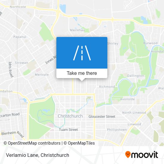 Verlamio Lane map