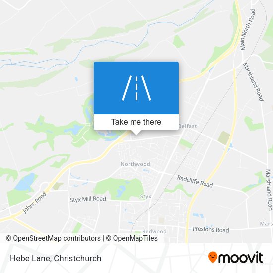 Hebe Lane map