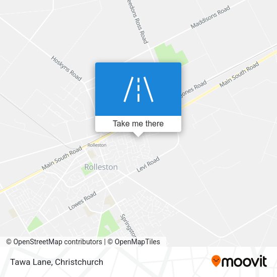 Tawa Lane map