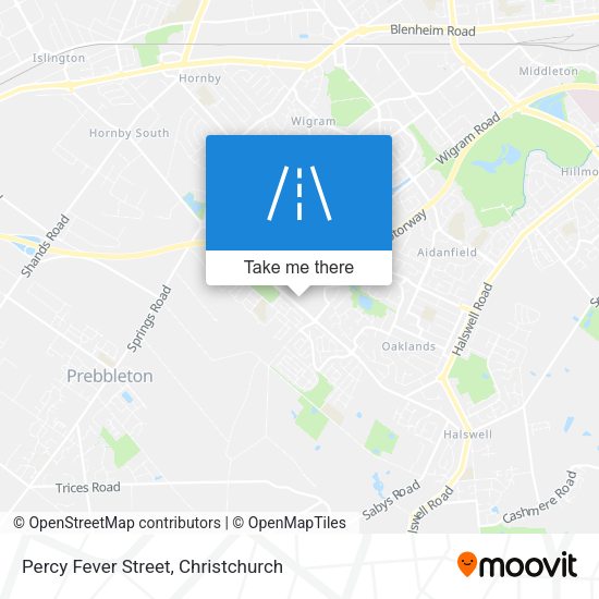 Percy Fever Street map
