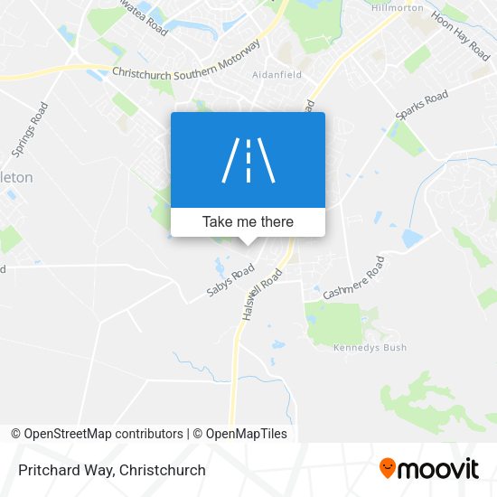 Pritchard Way map
