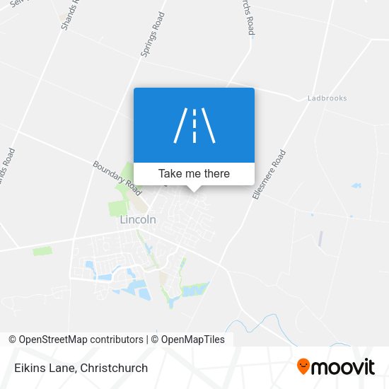 Eikins Lane map
