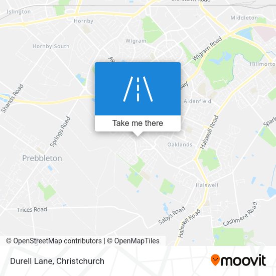 Durell Lane map