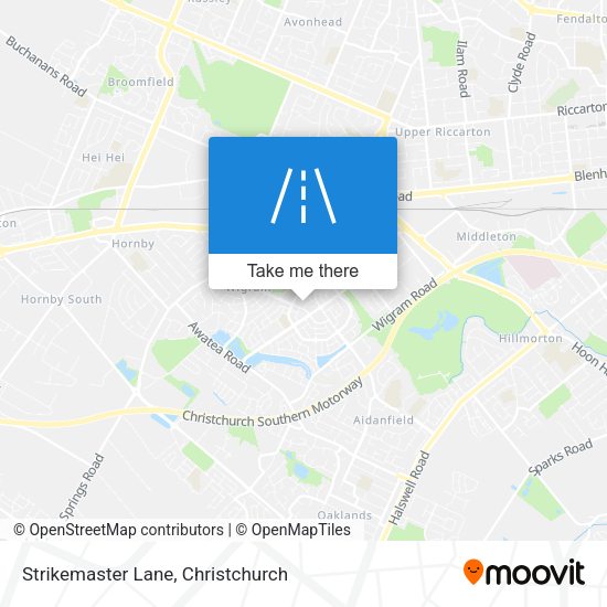 Strikemaster Lane map