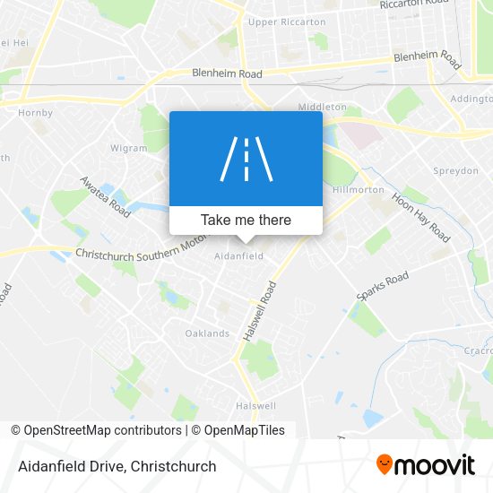 Aidanfield Drive map