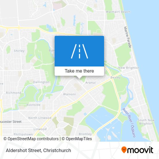 Aldershot Street map