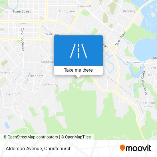 Alderson Avenue map