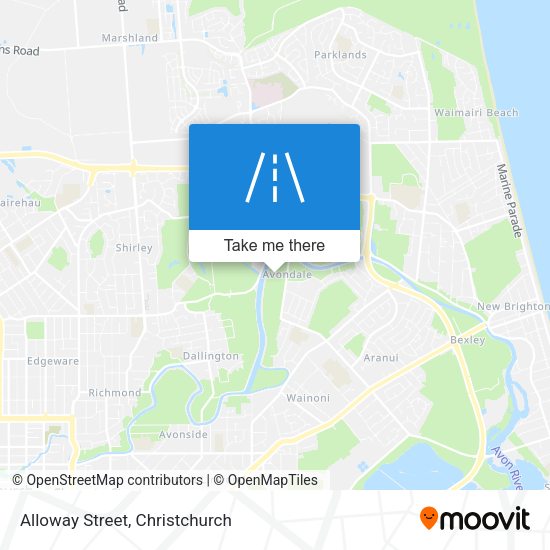 Alloway Street map