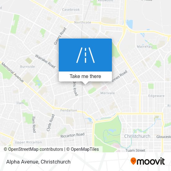 Alpha Avenue map