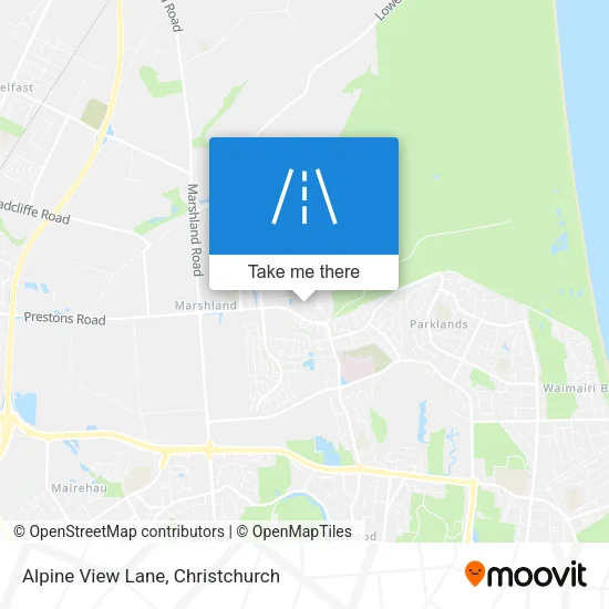Alpine View Lane map